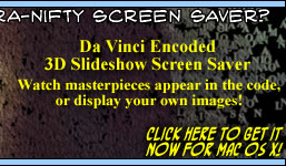 3D Screen saver for Mac OS X